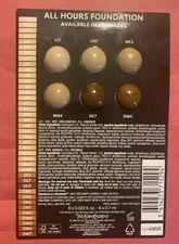 Yves Saint Laurent All Hours Foundation 6-Shade Sample Card/x6