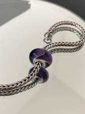 Genuine Trollbeads Retired Purple Armadillo 