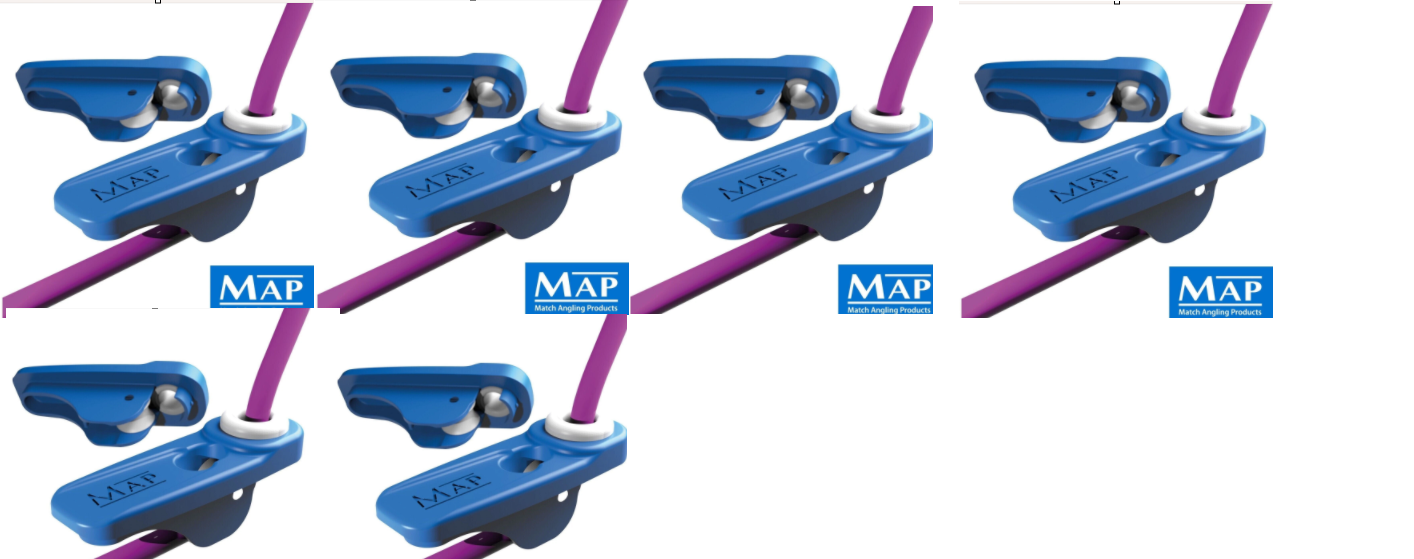 6 X MAP Roller Puller Pulla Slot Suitable for all Pole Fishing Elastics