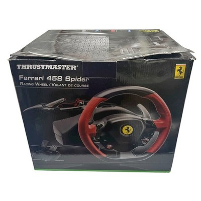 Xbox One Thrustmaster Ferrari 458 Spider Racing Steering Wheel And Pedals ONLY
