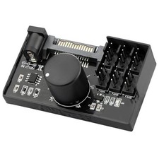 4 Pin 12V PWM Fan Controller 6 Fans Supported , PC Fan Adapter Hub Powered by