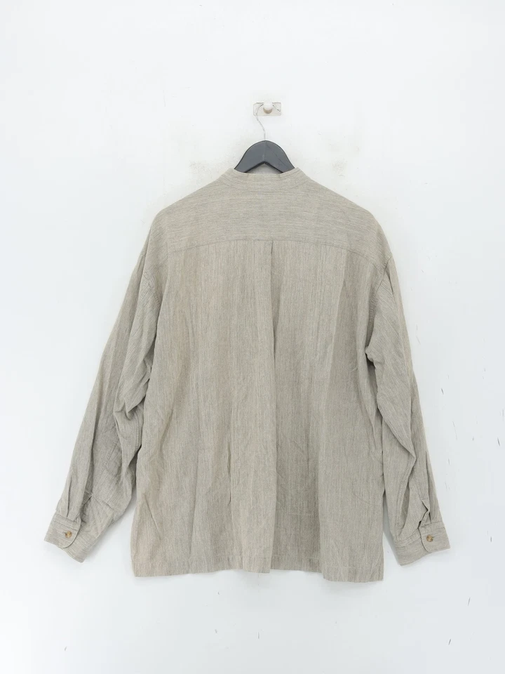 Camisa para hombre Issey Miyake XL verde algodón con otros básicos Foto 2 de 4