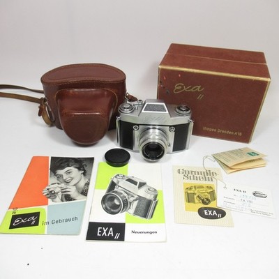 EXA II Ihagee Dresden mit Zeiss Tessar 2,8/50 Spiegelreflexkamera SLR Kamera