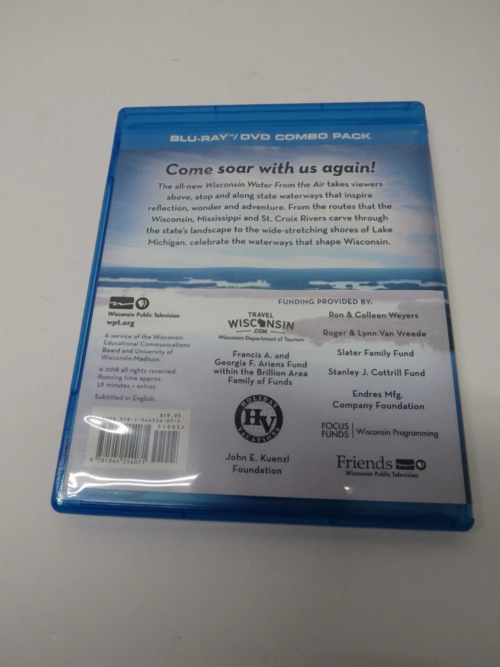 Wisconsin Water from the Air от Wisconsin Public Television (2018, Blu-ray и DVD) - Изображение 2 из 2