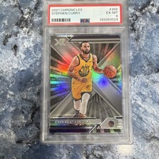 Panini Chronicles XR Stephen Curry #398 Holofoil Base Set PSA 6 Warriors