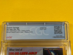 Cosmic Carnage (1st Print, CGC 8.5 (9.8 Cart!!!), Sega Genesis 32X) not WATA PSA