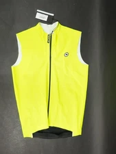 NEW! ASSOS Mille GTS Spring Fall Vest C2 Mens Medium Cycling Vest Fluo Yellow