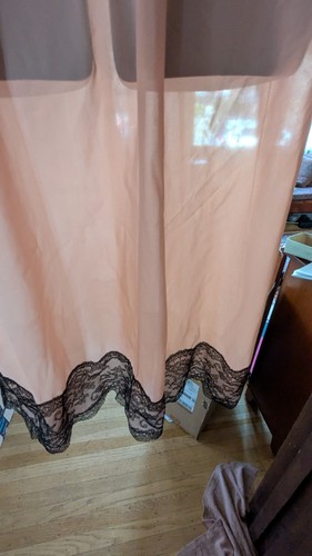 Drei 3 Vintage 50er Jahre Lacey Nylon Full Slips 34