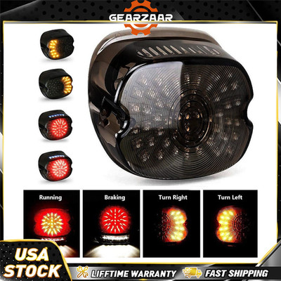 LED Tail Lights Assembly Turn Signal Brake For Harley Sportster Dyna