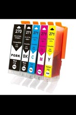 5 Pack PGI-270XL CLI-271XL Ink Cartridges for Canon PIXMA TS5020 TS6020 TS8020