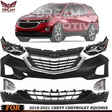 Front Bumper Cover & Grille Assembly For 2018-2021 Chevy Chevrolet Equinox