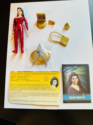 1993 Star Trek Action Figure Playmates - Counselor Deanna Troi ( COMPLETE )