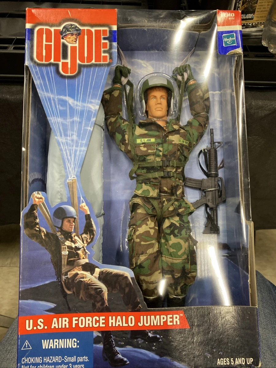 ミリタリー G.I. JOE U.S. AIR FORCE HALO JUMPER 2001 Hasbro GI Joe U.S. Air Force Halo Jumper Action Figure
