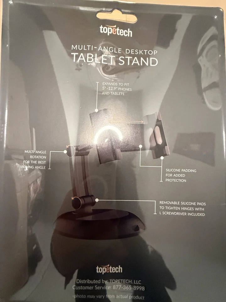 Soporte para tablet de escritorio multiángulo Topetech Foto 3 de 4