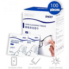 100CT Lens Cleaning Wipes Eye Glasses Screen Optical Camera Phone Cleaner