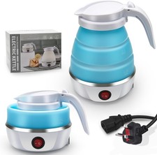 600ML Electric Kettle Camping Kettle Foldable Travel Kettle Silicone Portable UK