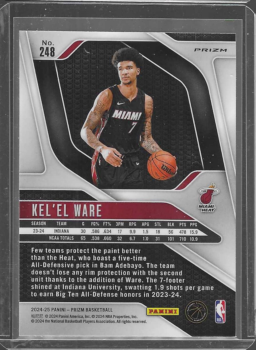 2024-25 Panini Prizm #248 Kel'el Ware Prizms Pulsar