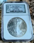 1996 Silver Eagle $1 NGC Graded MS68 20th Anniversary 1396/2005 Limited Edition