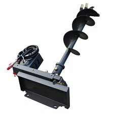 HUAYEE Hydralic Auger Drill Attachment  Auger Rods for Mini Skid Steer Loader