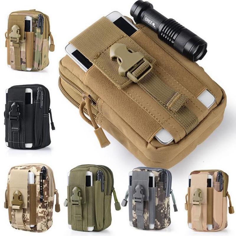 MOLLE 스마트폰 홀스터 전술 벨트 파우치 야외 휴대폰 가방 (4.7~7.2인치) 2