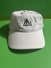 Harry Potter Deathly Hallows Hat Tan Adjustable Baseball Ball Cap