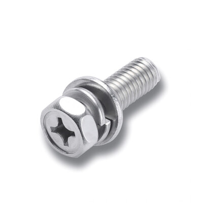 #ad Phillips Hex Head Screws Bolt With Captive Washer Spring Stainless steel M8 M10 AU $44.89