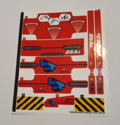 LEGO  1 x Technic Sticker aus (42144) Umschlagbagger