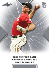 10-Count Lot Luke Schmolke 2021 Leaf Perfect Game NIKE All-American Rookies