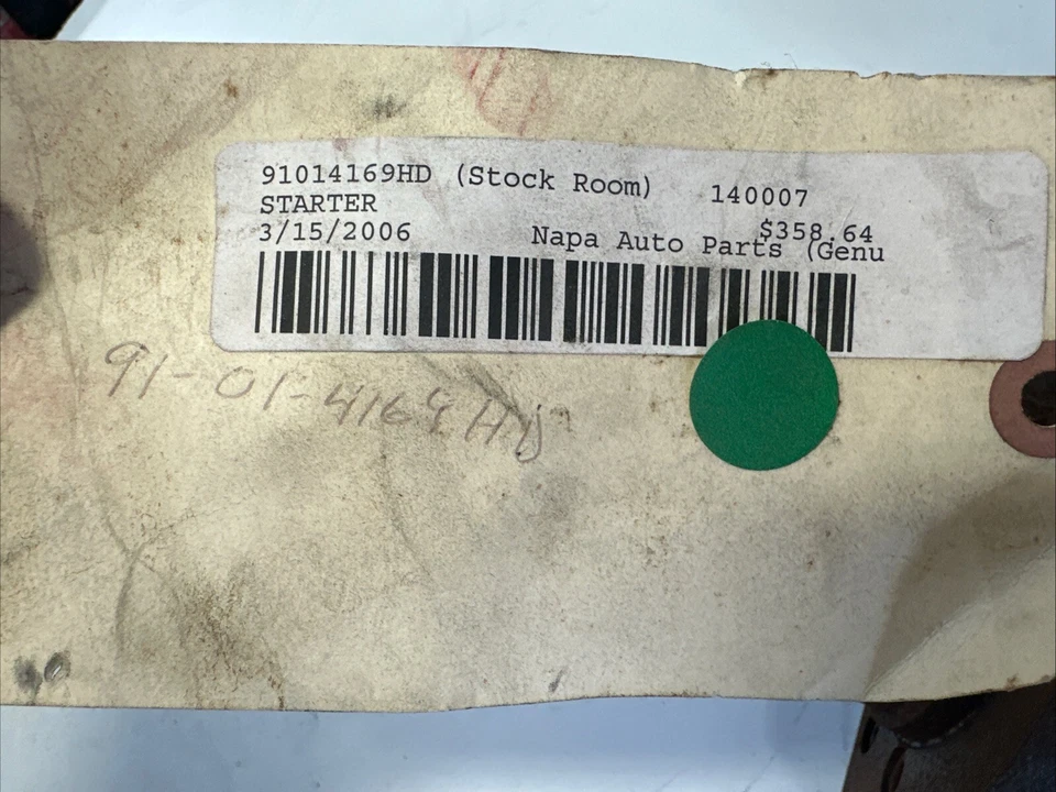 WILSON OEM GENUINE PART 91014169hd STARTER FOR TRACTOR SURFACE RUST - Image 2 of 4