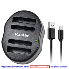 Kastar Battery Dual Charger for Canon NB-6L NB-6LH CB-2LY & Canon PowerShot D10