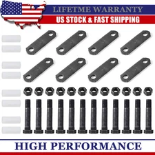 2* Heavy Duty Trailer Shackle Kit Tandem Axle Trailer Kit For Double Eye Spring