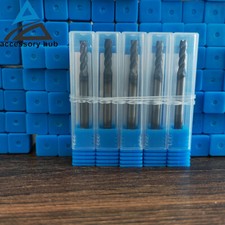 5x 4 Flute 5/32"x3/16"x9/16"x2-1/2" Double End Carbide End Mills TiALN - U.S.A