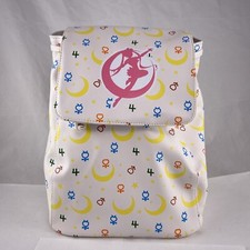 Sailor Moon Mini Backpack Crescent Moons Stars Guardians Anime Bag Pockets Icons