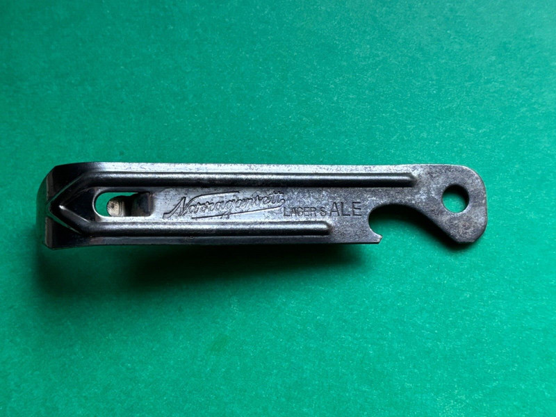 RARE VINTAGE NARRAGANSETT BEER BOTTLE CAN OPENER CRANSTON RHODE ISLAND GANSETT