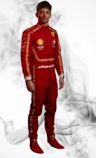 2024 F1 Charles Leclerc Race Suit CIK/FIA Level 2 F1 2024 Go Kart Racing Suit