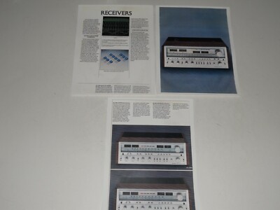 Pioneer Receiver Brochure SX-1980, SX-1080, 980 '80 3 pg+Specs, Info, Articles