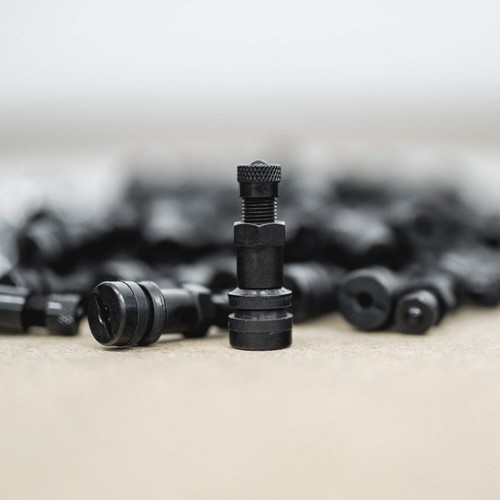 4PC Black Bolt in Wheel Alloy Valves Caps Metal 8mm 11mm BBS RS RC LM OZ - Bild 2 von 3