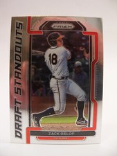 2021 Panini Prizm Draft Picks Draft Standouts # DS-ZG Zack Gelof Baseball Card