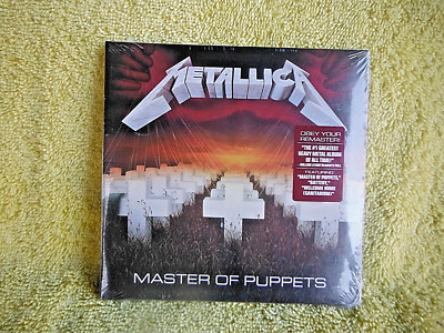 BRAND NEW/SEALED CD METALLICA MASTER OF PUPPETS REMASTER SLIP CARD