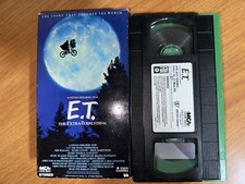 E.T. ET The Extra Terrestrial VHS 1982 Rare Green and Black Tape Spielberg