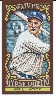 LOU GEHRIG 2016 TOPPS GYPSY QUEEN MVP MINIS - #MVPMLG 