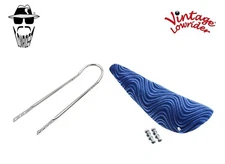 20" ORIGINAL LOWRIDER Velour DARK Blue Banana Seat W/Chrome SissyBar 20" Bicycle
