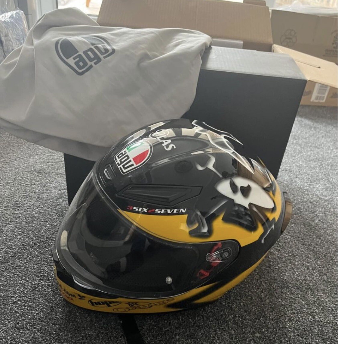 agv k1 guy martin motorcycle helmet Full Face Replica Size MS Automotive AGV K3 SV Guy Martin