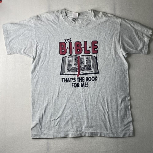 Vintage Bible That’s The Book For Me Christian Single Stitch T Shirt