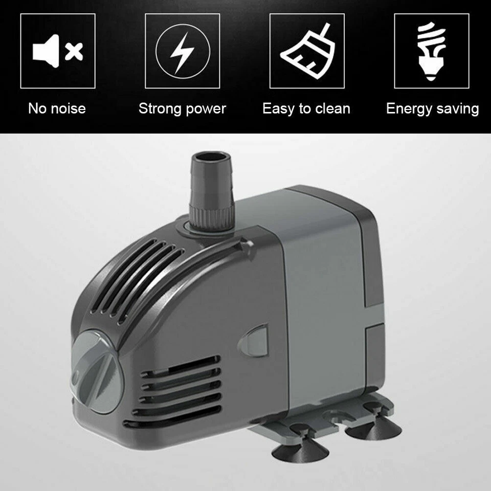 Adjustable Submersible Fish Tank Fountain Pond Flow Aquarium Pump Water Marine - image 4 of 4