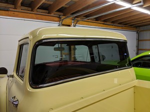 Details About 1956 Ford Pickup Truck Stainless Steel Big Back Window Trim