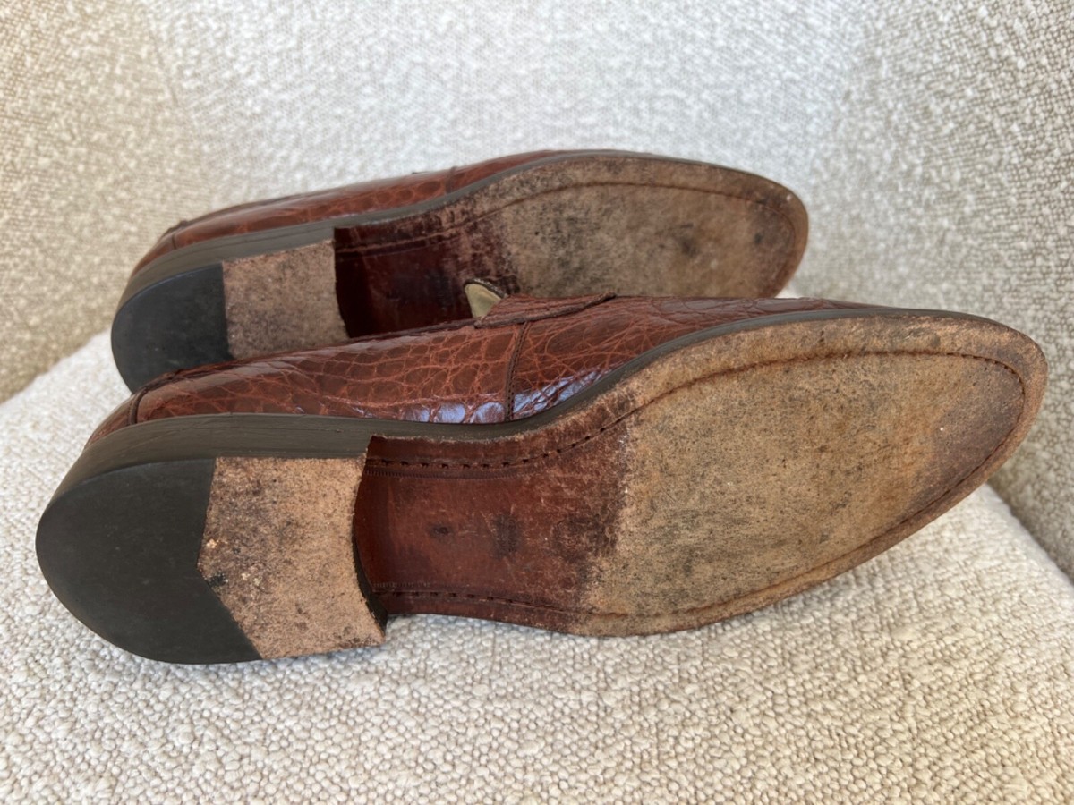 Peter Millar Black Crocodile Loafers Size US 9 | eBay display picture 1