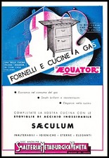 PUBBL. 1939 CUCINE AEQUETOR SMALTERIA E METALLURGICA VENETA BASSANO DEL GRAPPA