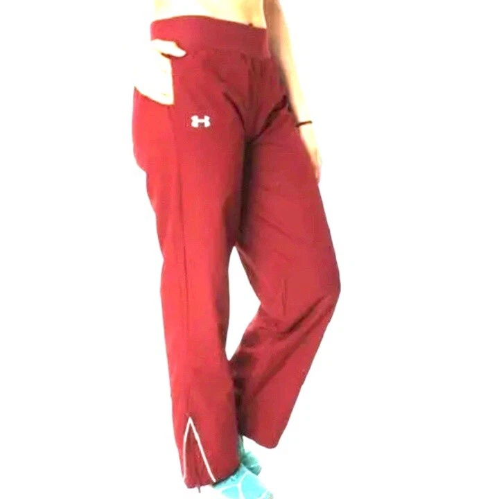 Under Armour Women's PreGame Loose All Season Gear Pants Size M Red 205381