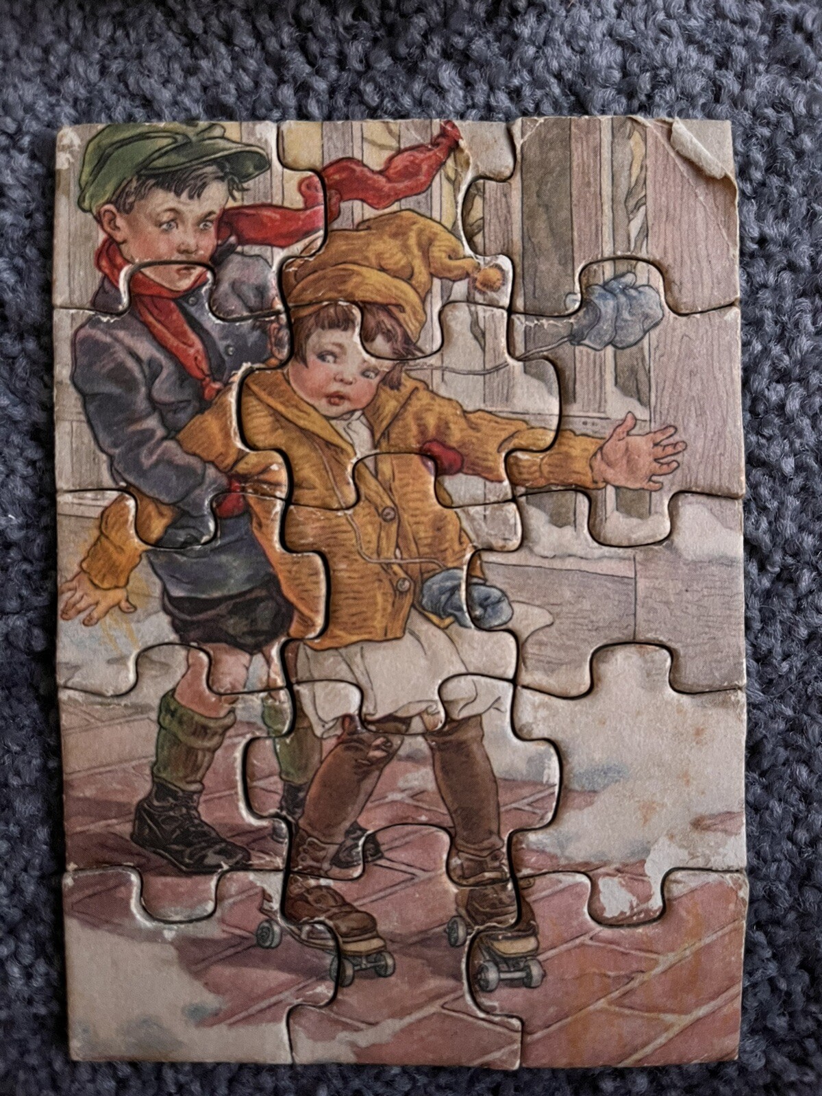 3 Vtg Complete Madmar Quality Co Puzzles Tiny Tots Picture Puzzle Series #101 NY